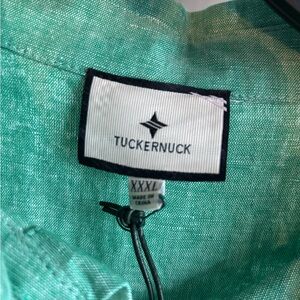 Tuckernuck Dress Womens XXXL Sea Green Callahan Shirt Linen Cotton Mini Swing